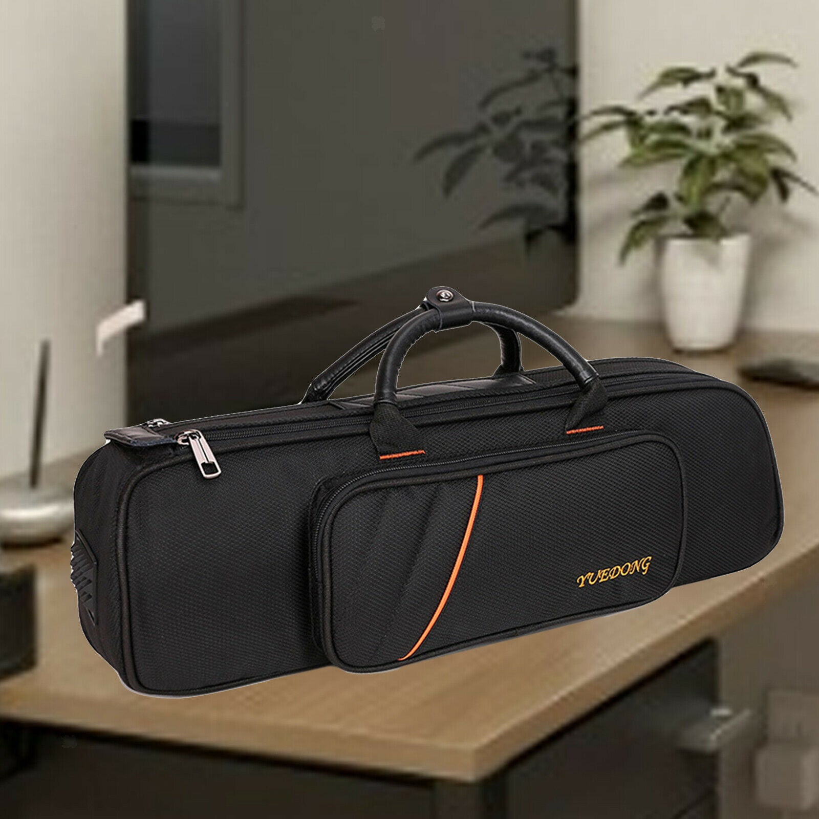 Trumpet Carrying Handbag Dustproof Double Zippers Design Storage Case