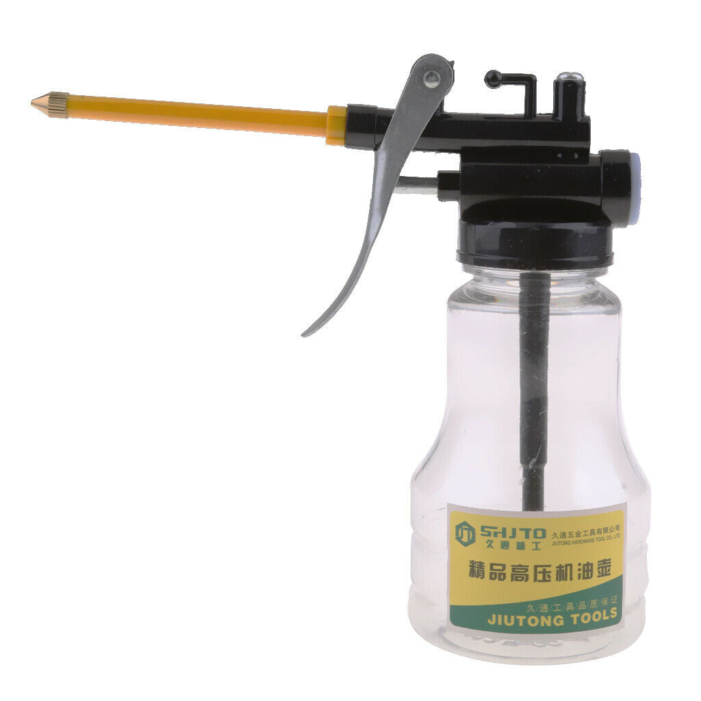 4 Pieces 250g High Pressure Hand Pump Oiler Oil Pot Can Hose for Lubricants