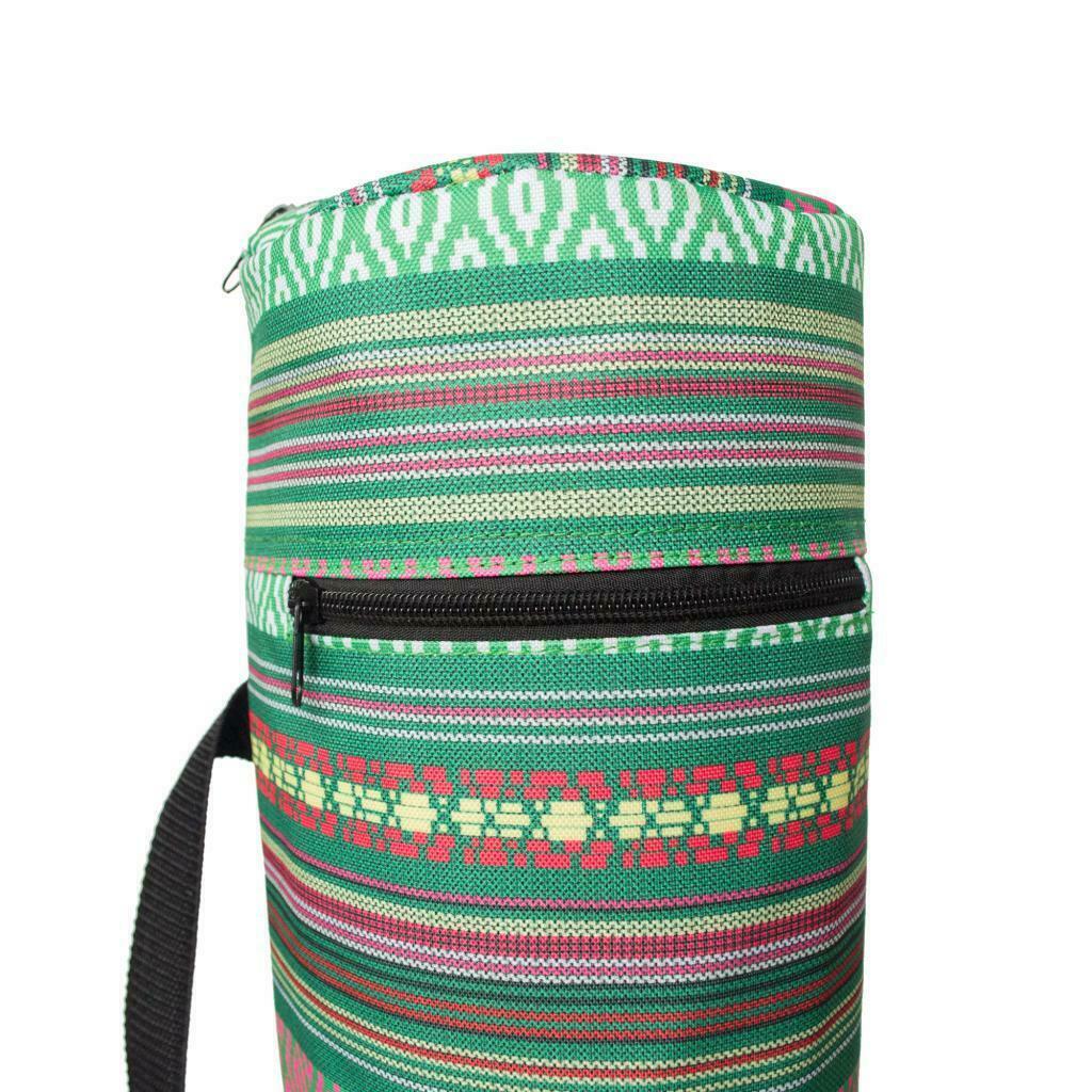 Yoga Mat Carrier Backpack Zipper Closure Shoulder Strap Bag & Phone Pocket