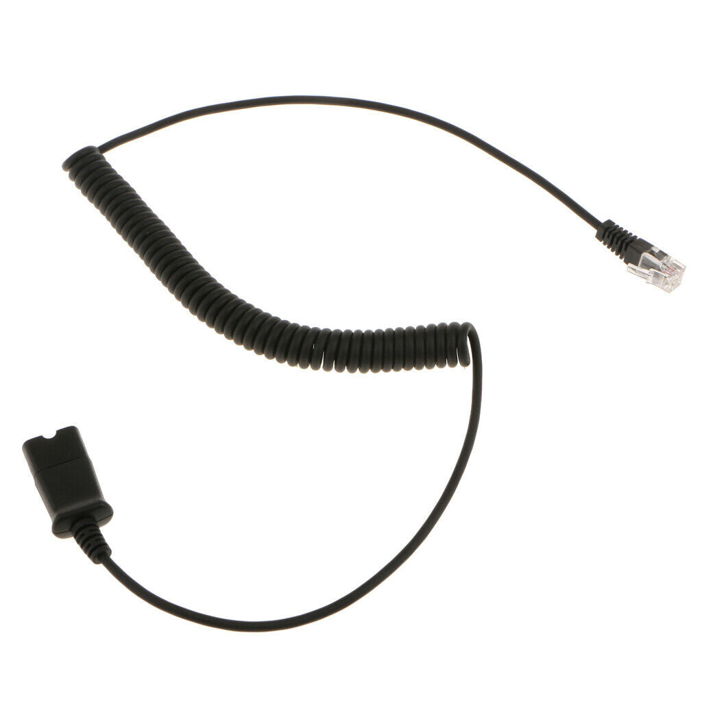 PC / Telephone Headset Adapter Cable RJ9 Male   to Plantronics Convertor