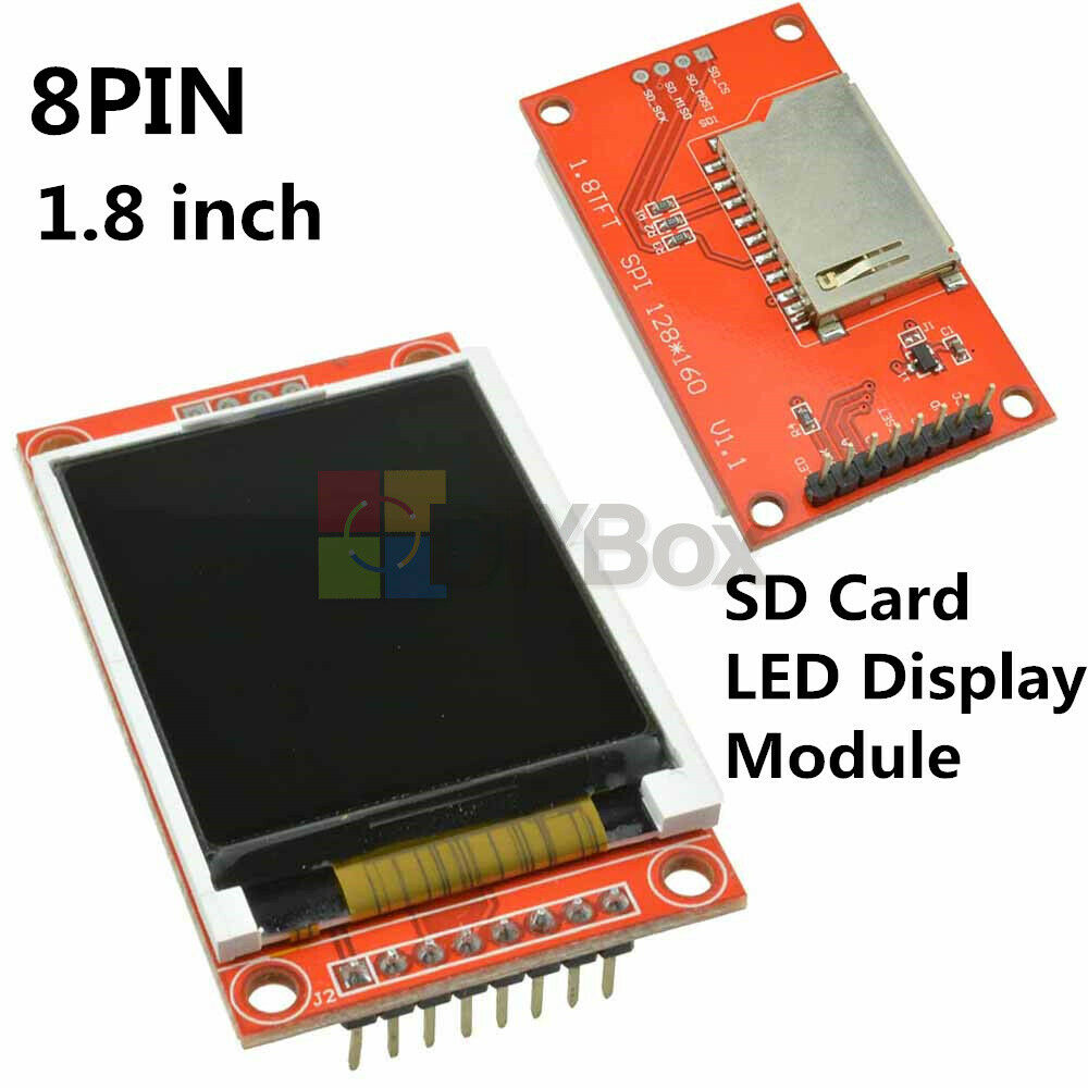 5PCS 1.8inch LCD Display 128x160 TFT SPI SD Card Module AVR PIC ARM STM32 ST7735