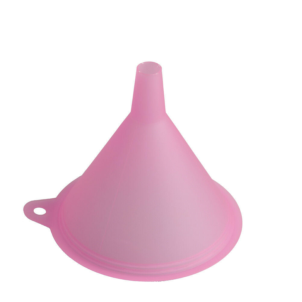 5x Colorful Plastic Funnel Small Medium Large Variety Liquid Oil Kitchen Set NBD