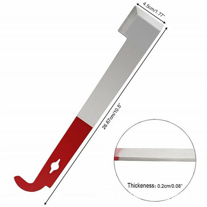 Stainless Bee Hive Tool Frame Lifter and Scraper J Shape Hook Beekeeper Knif SJ
