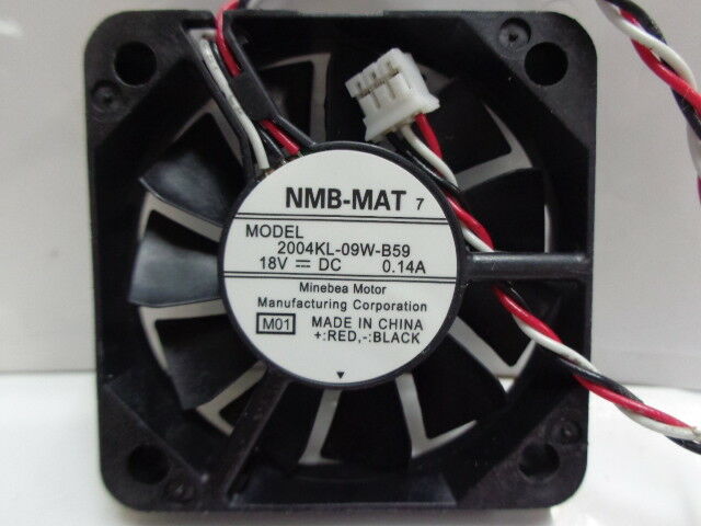 For NMB 2004KL-09W-B59 Ultra-thin Daul ball cooling fan 18VDC50×50×10mm 3pin