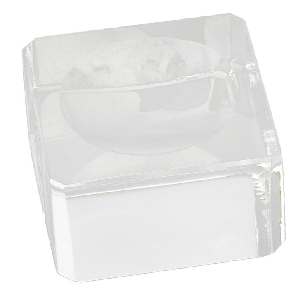 Clear Trapezoid Crystal Ball Stand, Small (For 1.57 inch - 2.36 inch Ball)