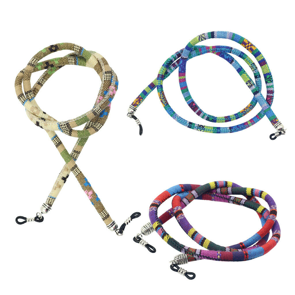 3x Glasses Chain Cords for Travel Outdoor
