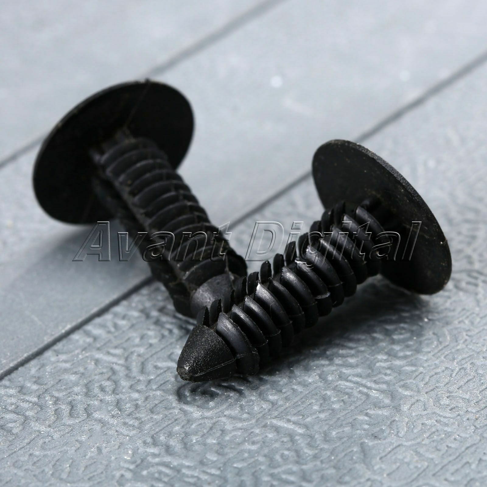 50 Plastic Screw Fastener Rivet Bumper Hood Fender Splash Guard Retainer Clips