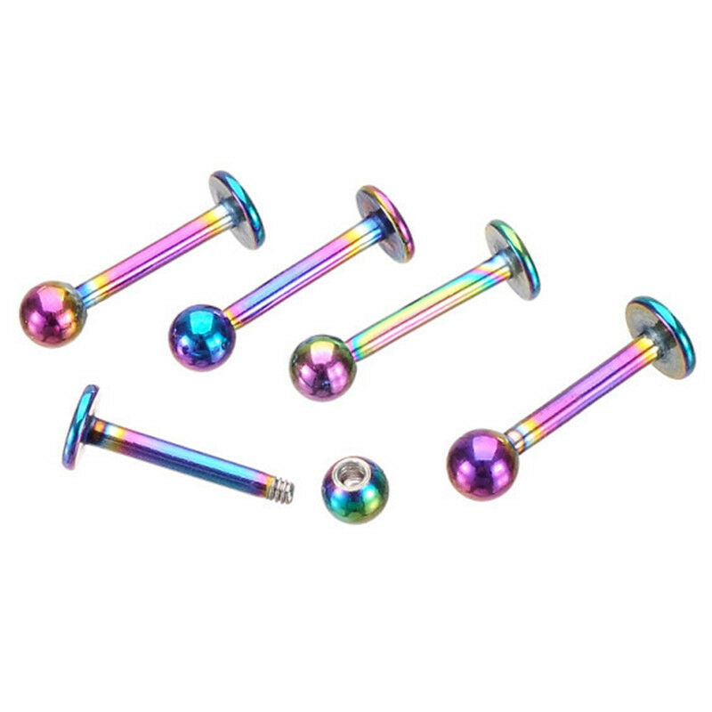 9PCS/Set Horseshoe Ring Body Piercing Eyebrow Jewelry Belly Tongue Bar Ri.l8
