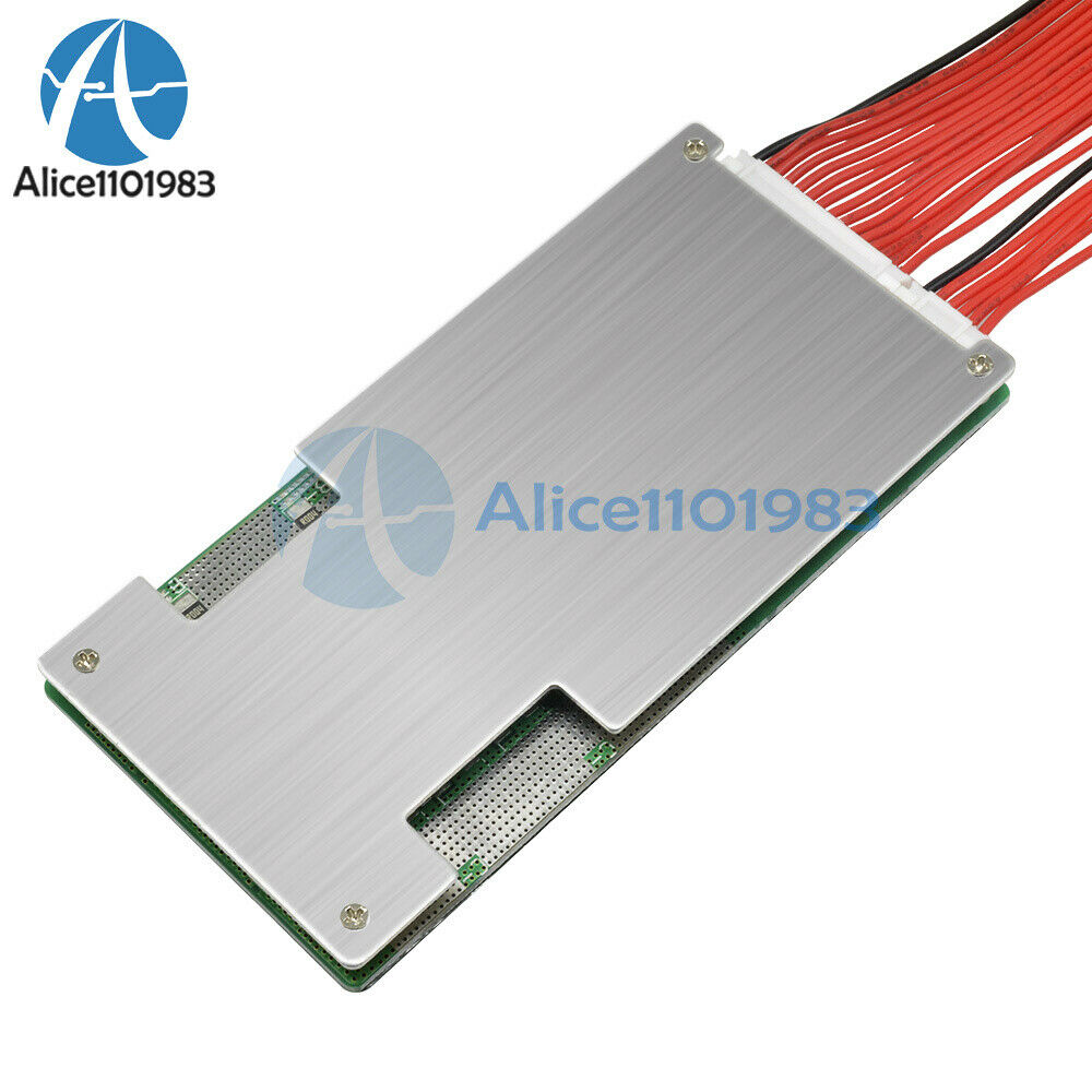 20S 72V Lithium Li-ion Polymer Battery 45A  BMS PCB Board with Balance Board
