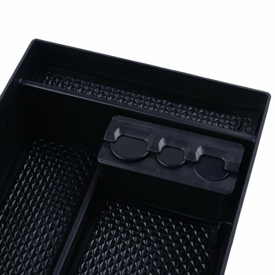 Center Console Armrest Storage Box Fit For GMC Sierra 1500 Black New as