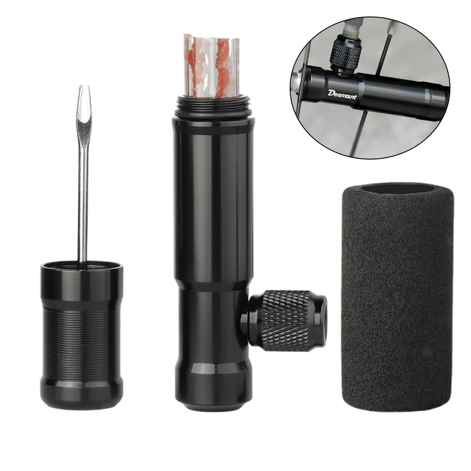 Bike Tire Repair Kit Reusable MTB Bicycle Fix Puncture Tubeless Tire Strips