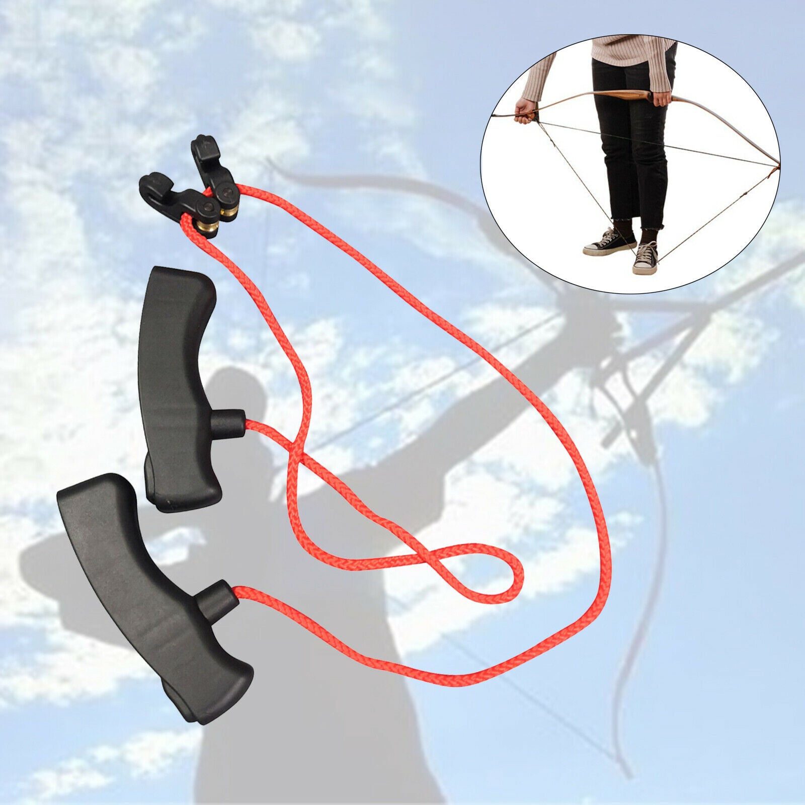 Cocking Device Longbow Cocker Cross-bow Cocking String Assist for Hunting