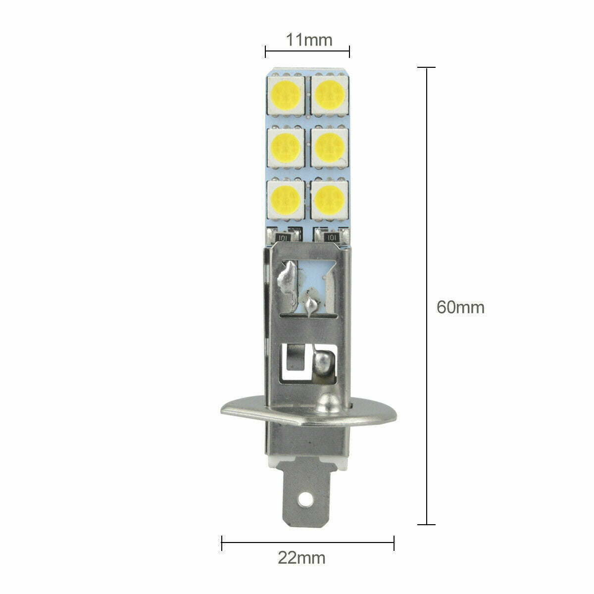 4pcs H1 6000K Super White SMD LED Headlight Bulbs Kit Driving Light Lamp US