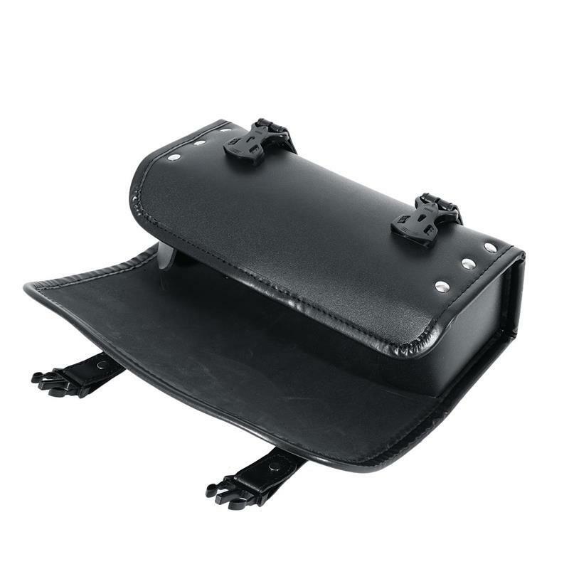 New Motorcycle Tool Bag PU Leather Luggage Saddlebags Roll Barrel Storage Pouch