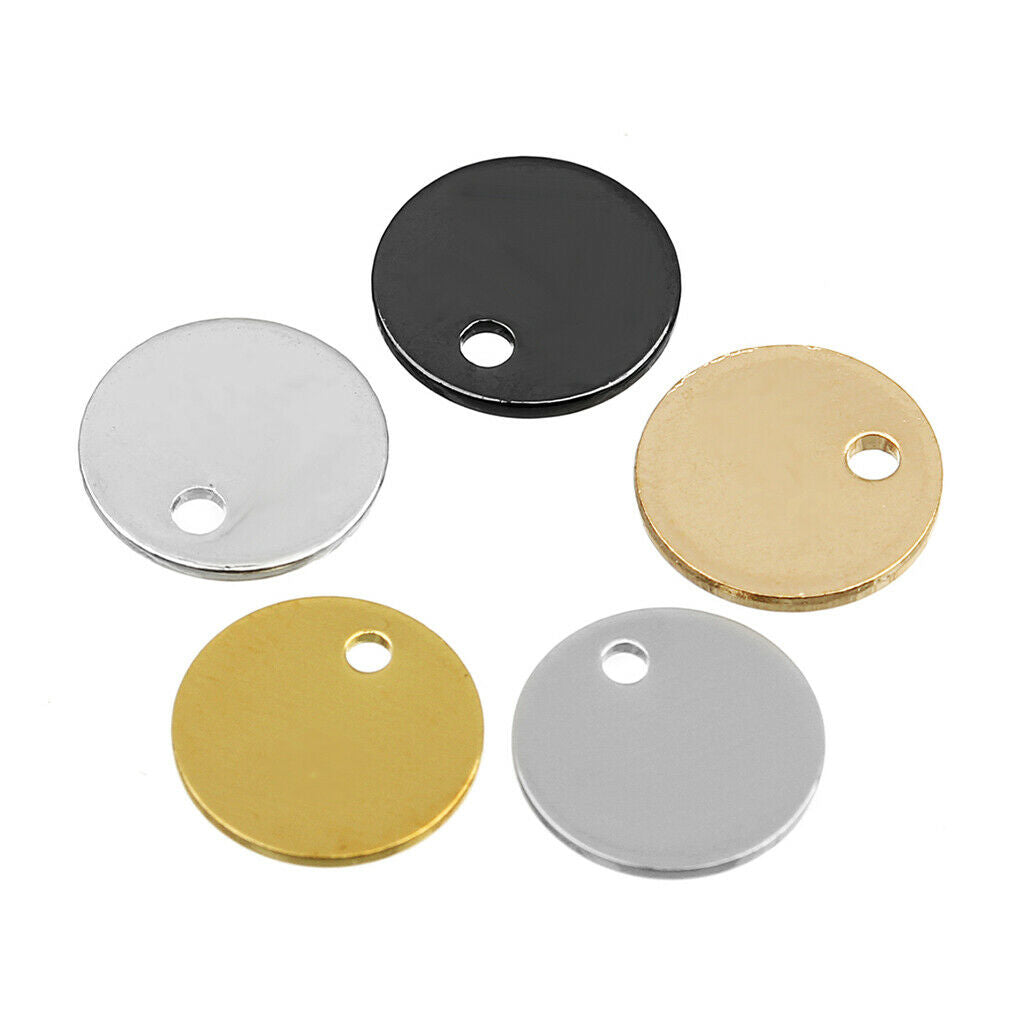 20 Pieces Copper Round Tag Stamping Blanks Charms Pendant DIY Jewelry Craft