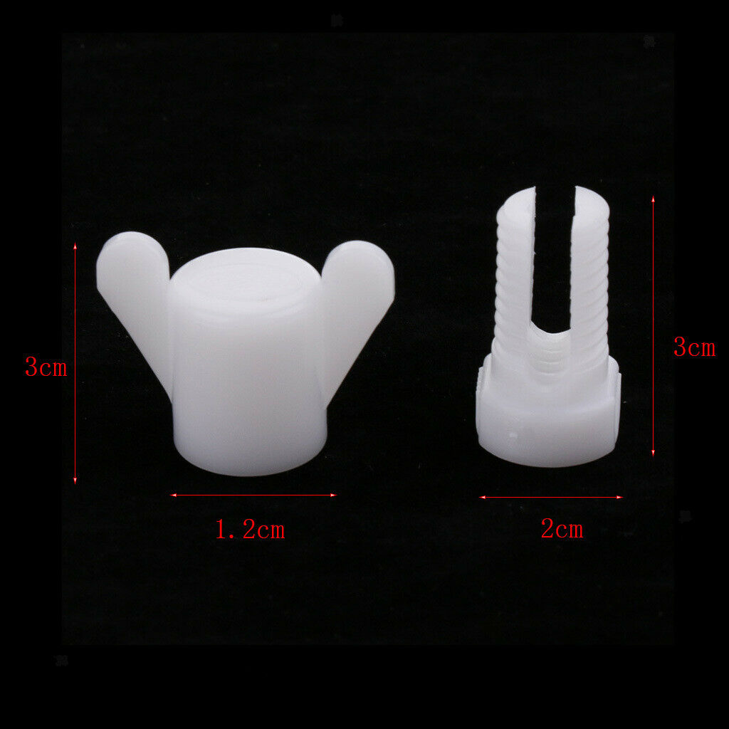 50pcs Farm Ventilation Window Screws Nuts Plastic Chicken Cage Screws