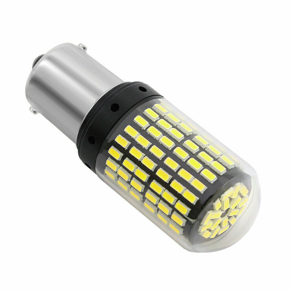 2X 1156 BA15S LED 144SMD Canbus White 20W Car Brake Reverse Lamp Tail Light Bulb