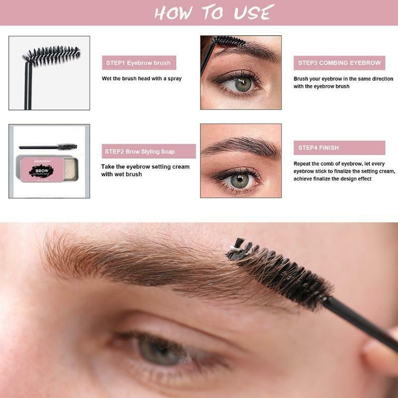 Brows Soap Kit,Eyebrows Styling Wax,Brows Shaping Soap,Excellent Stereotypes