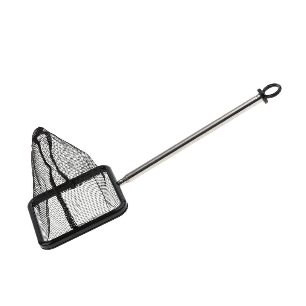 Aquarium Pond Fish Net, Set of 3 Professional Stainless Steel Telescopic Handle