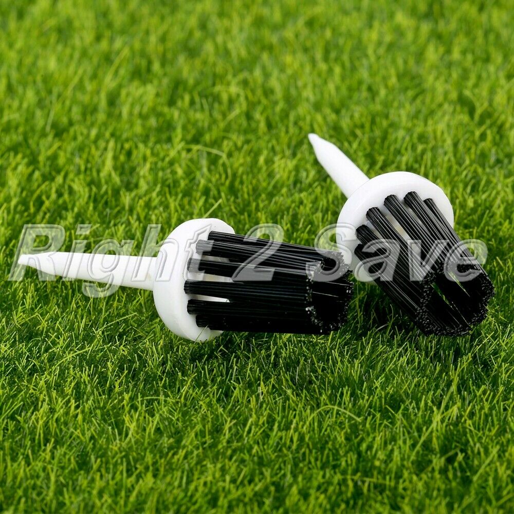 50Pcs 57mm Plastic Bristles Golf Brush Tees Training Practice Assorted Color