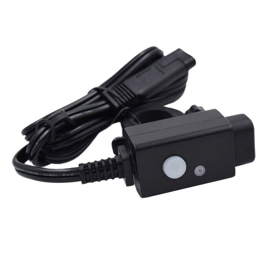 1x Motorcycle Dual USB Charger with Handlebar Bracket Indicator Light and Switch