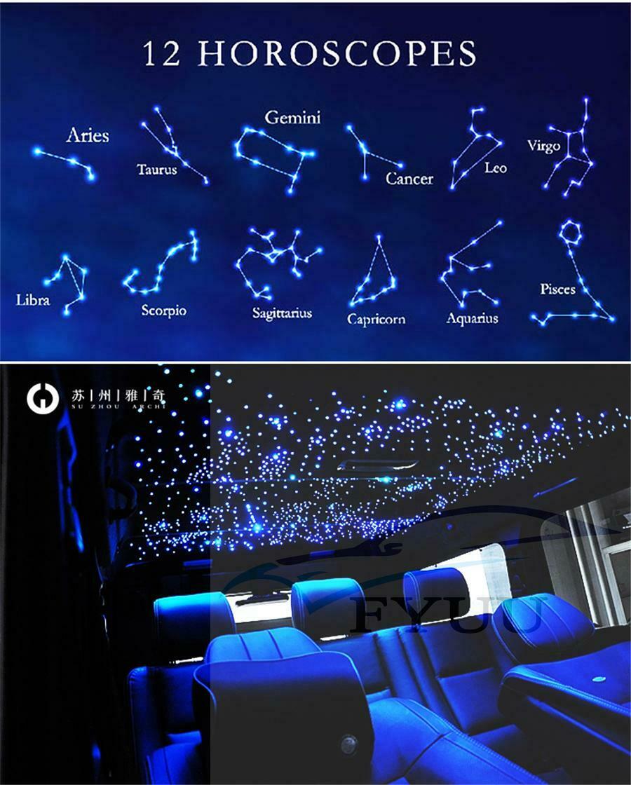 6W RGB Fiber Optic Light Source 100 Pcs Fiber Optic engine Car Roof Star Light