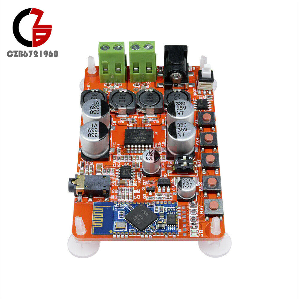 TDA7492P 25W+25W Bluetooth 4.0 Audio Power Amplifier Board with AUX Interface