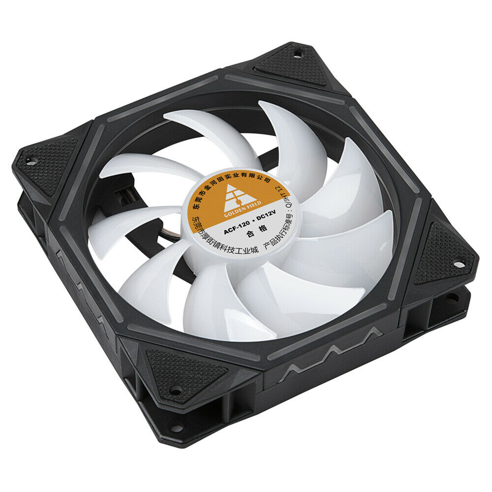 New Cooler PC Case Fan 120mm Colorful Cooling Computer CPU Fans Black Case Fan!