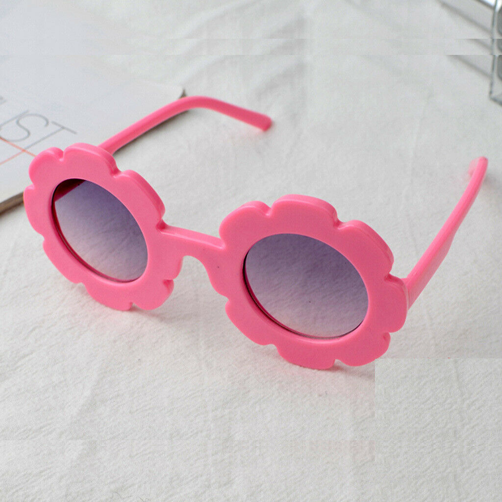 2pcs Lovely Toddler Baby Sunglasses UV400 Protection Red + Pink