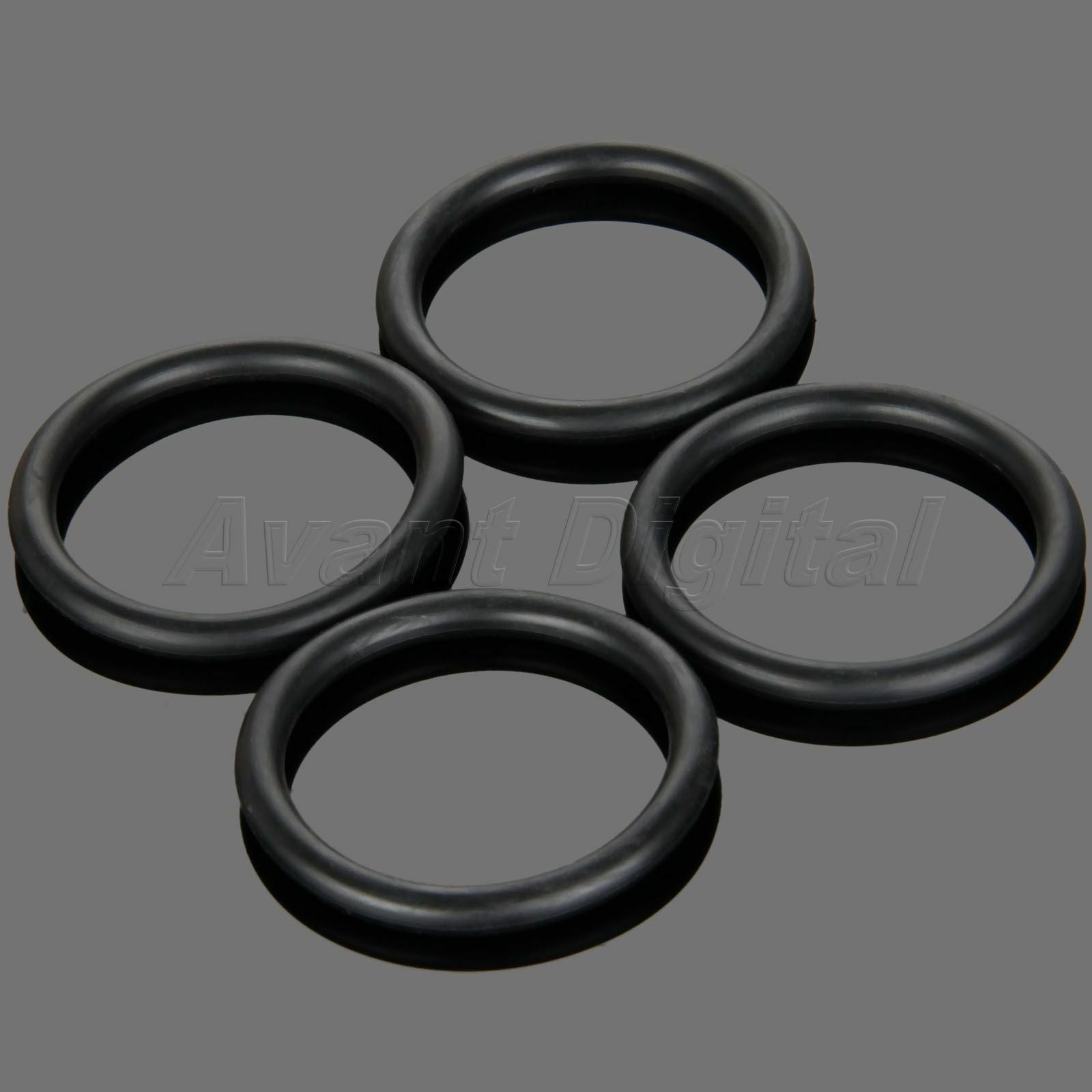Black Billet Bumper Trunk Quick Release Fastener Kit Replacement Rubber O-Ring