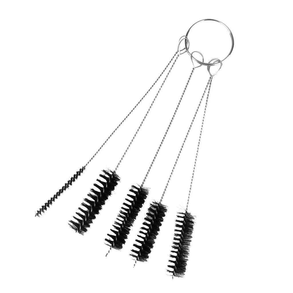 5 Pieces Wire Tattoo Grip Nozzle Pipe Cleaner Brushes Set for Glasses Bottle