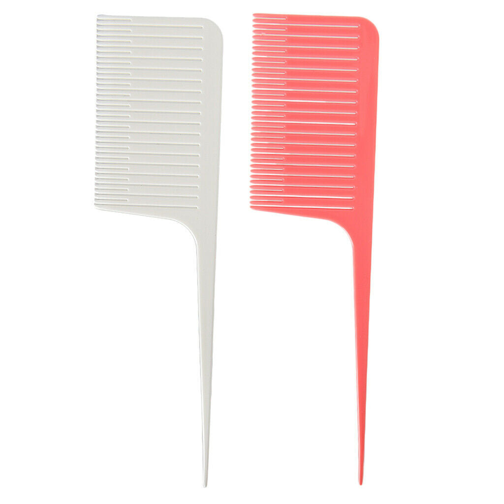 2pcs ABS Heat-resistant Weave Highlighting Foiling Hair Comb for Salon Combs
