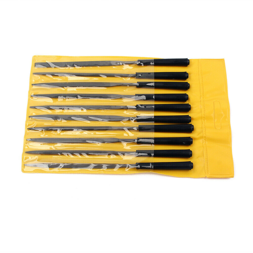 10pcs Needle Nut Fret Board Pin File Slot Filing Guitar Repair Luthier Tool