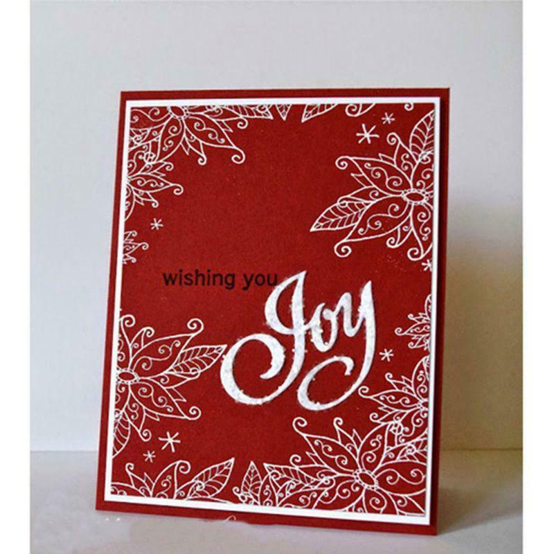 Joy Word Metal Cutting Dies Stencil Scrapbooking DIY Album Stamp Paper Cards