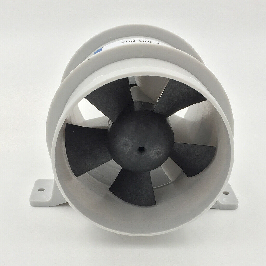2x 4A High Air Flow In-Line Blower Boat Quiet Bilge Blower Water Resistant