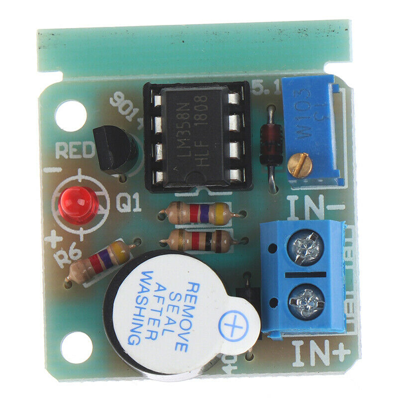 Anti Over Discharge Low Voltage Protection Module Audible Alarm Buzzer 9V 12V DD