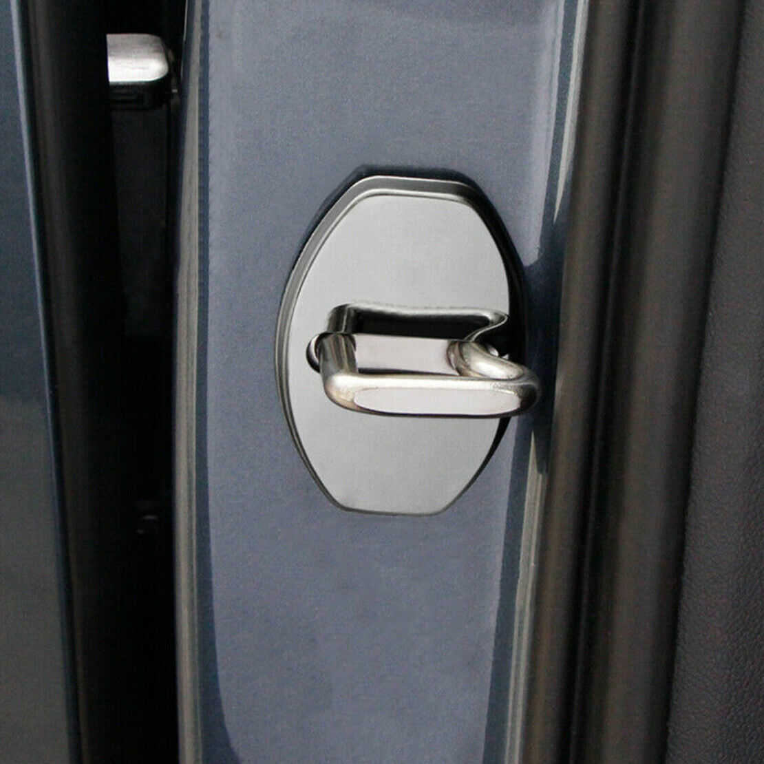 4x Door Lock Protection Cover Buckle Trim Cap Set Fit for Boxster Cayman Cayenne