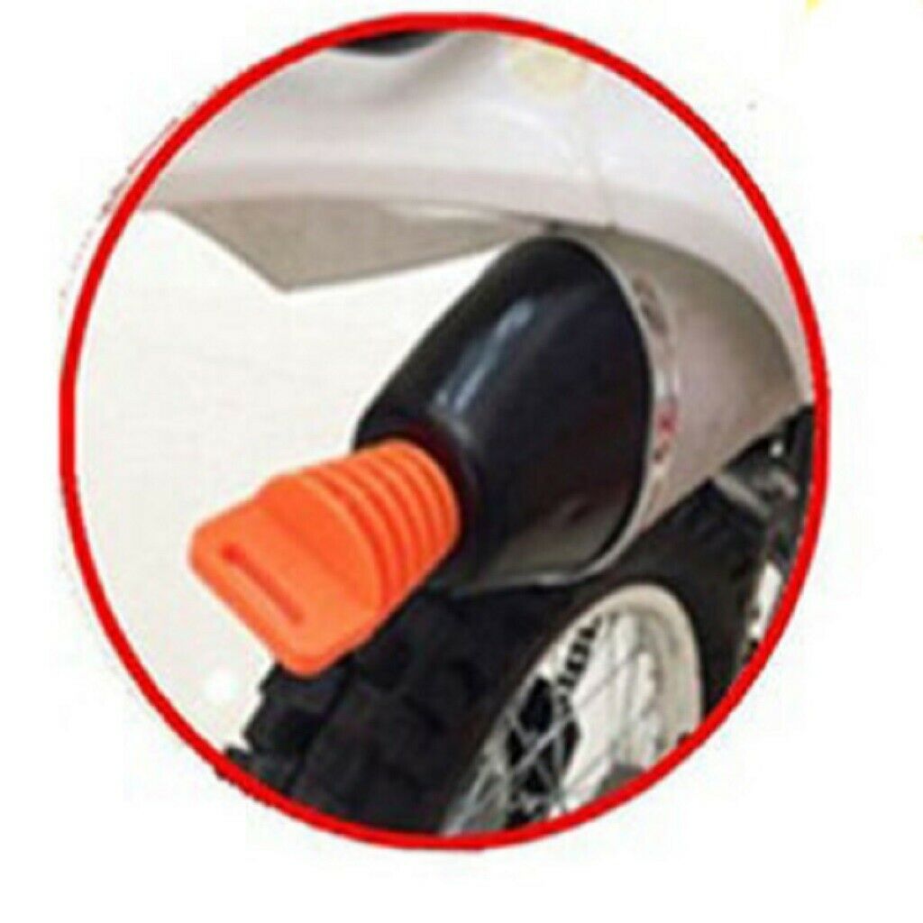 Exhaust Pipe Muffler Wash Plug Bung Cleaner Motorbike ATV Dirt Bike Blue