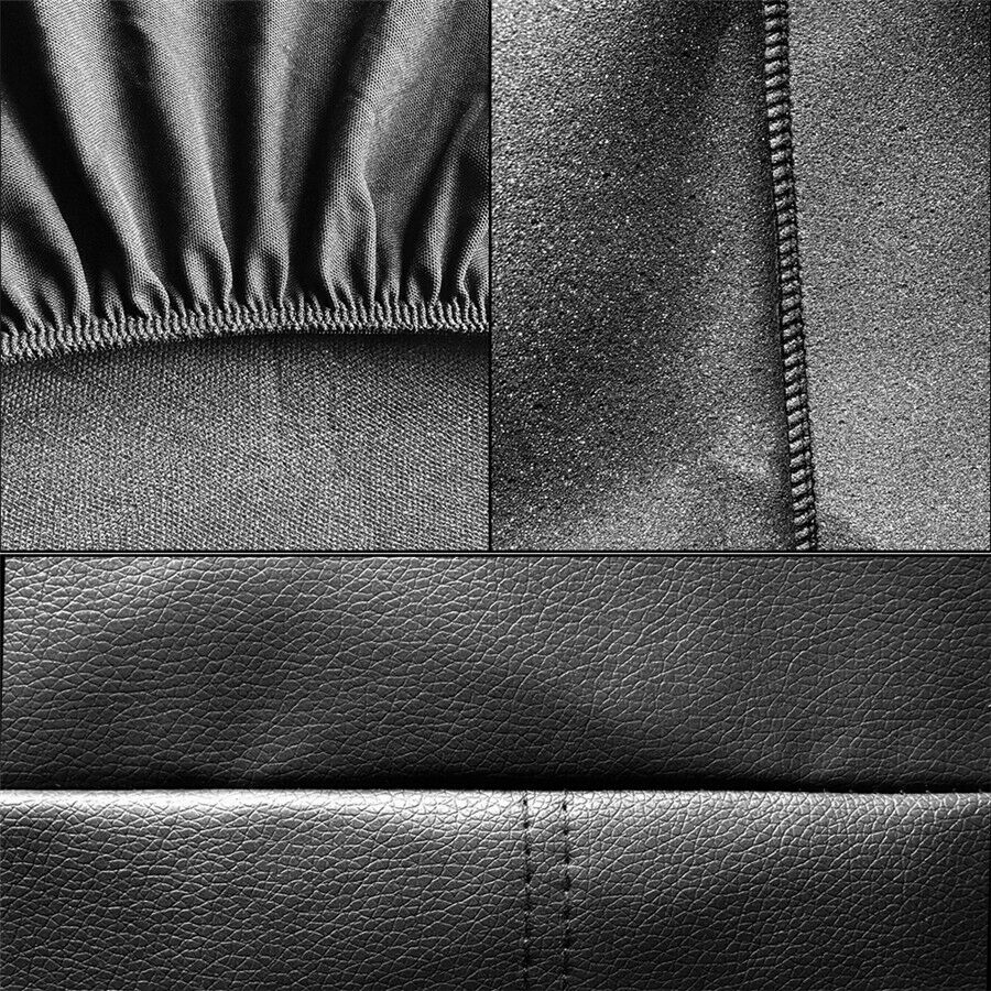 1Set Breathable PU Leather Car Seat Covers Compatible for All Car SUV