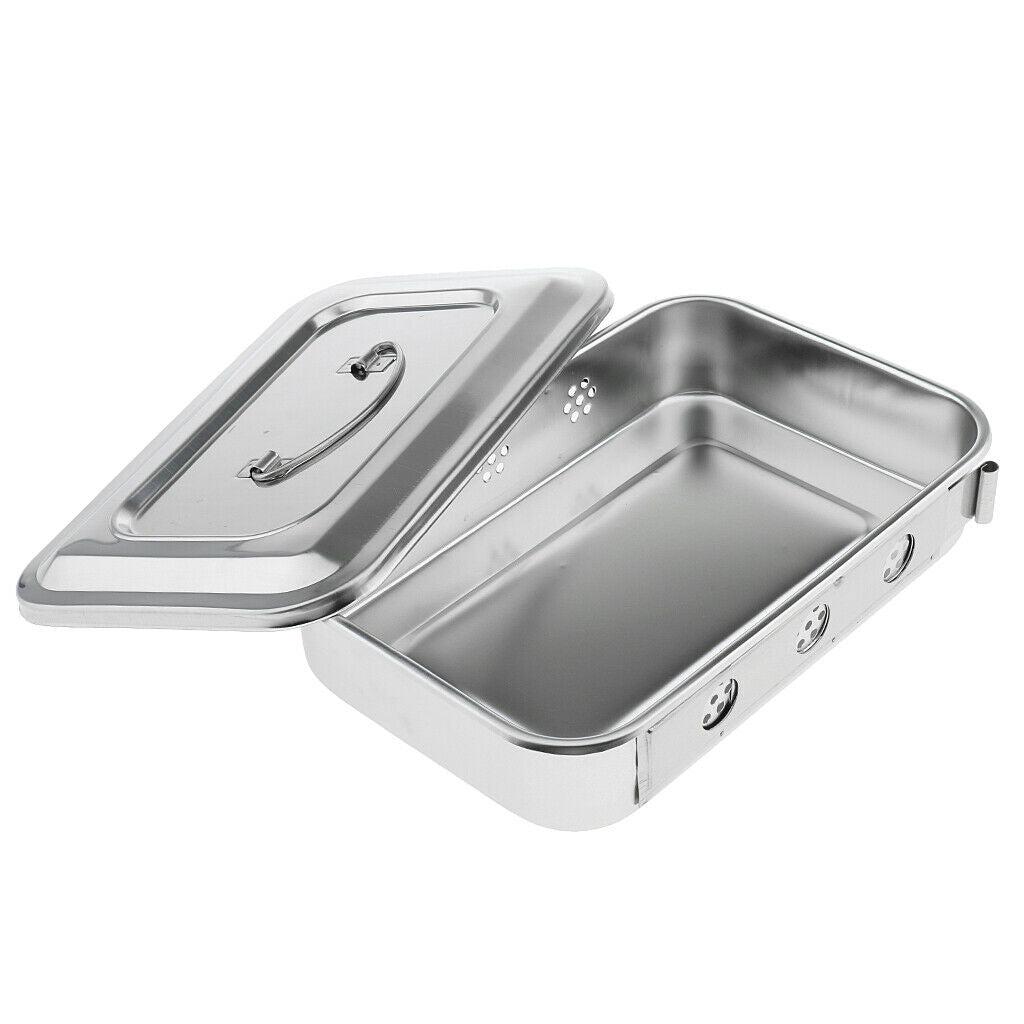 New Medication Sterilizer Box Stainless Steel Dish Disinfection Instrument Tray