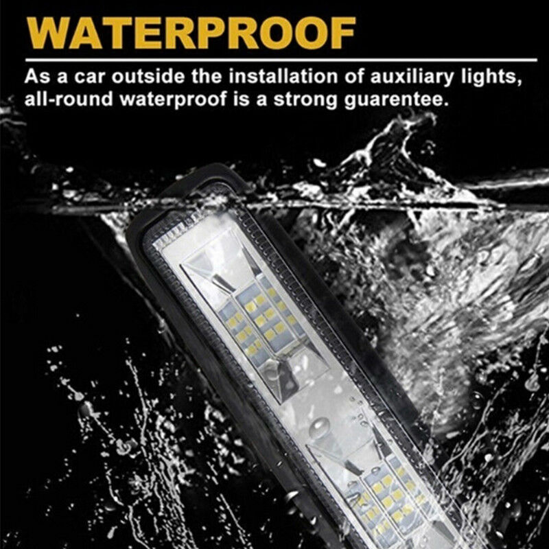 6'' 12V 48W 16 LED Work Light Flood Beam Bar Car SUV OffRoad Driving Fog LaA №BD