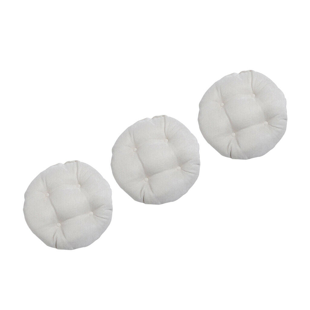 3 Pieces Floor Pillows Tatami Pouf Padded Cushion Bay Window Seat Pads