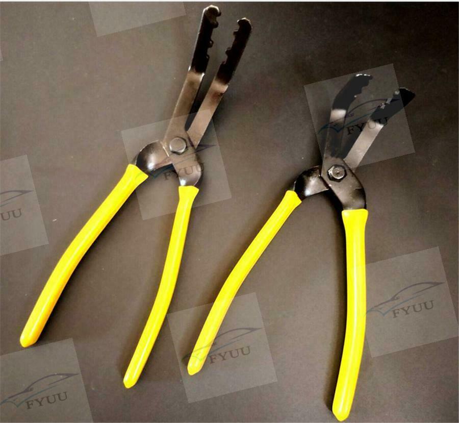2PC Car Trim Clip Removal Pliers Door Panel Fascia Dash Upholstery Remover Tool