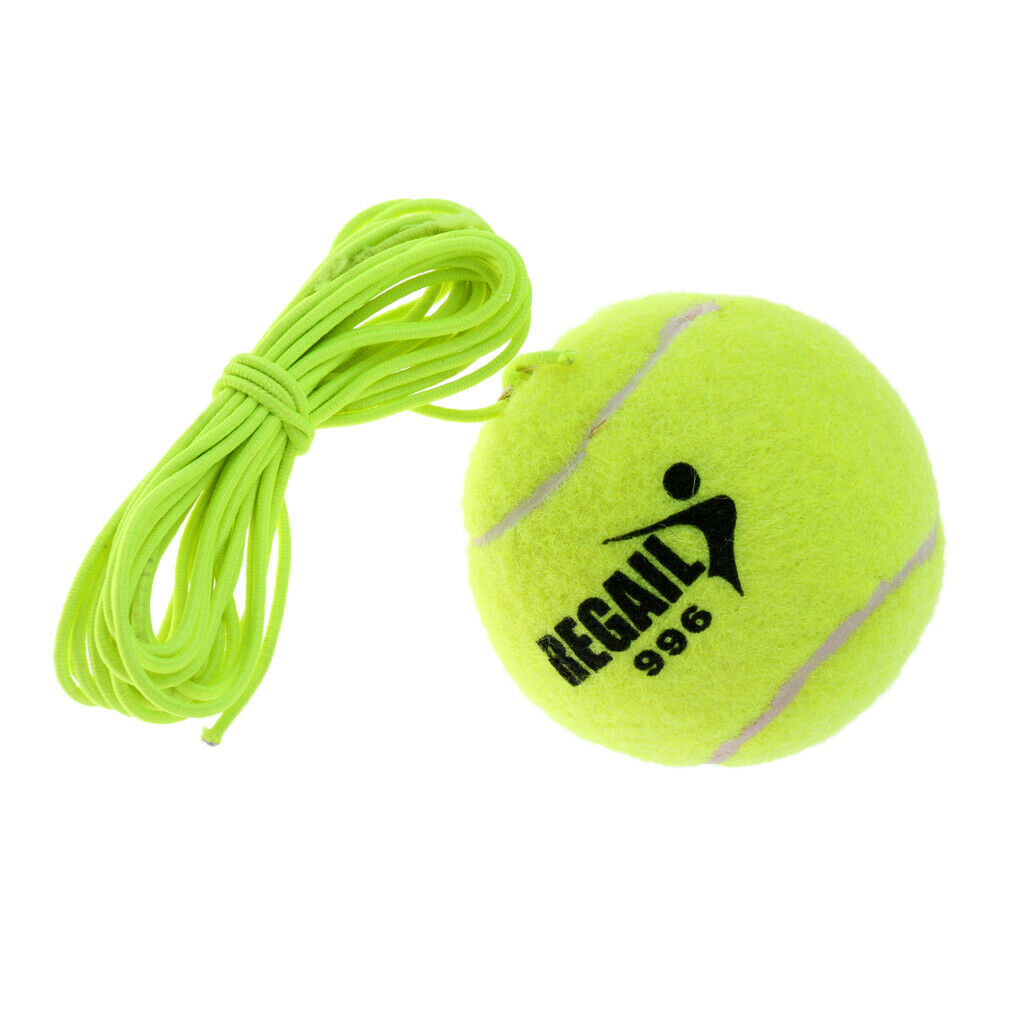 5pc Single Tennis Solo Trainer Training Practice Replacement Ball w/Elastic Rope