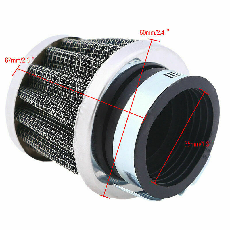 4X 34/35/36mm Air Filter Motorcycle Engine Inlet Cleaner Pod Motocross Universal