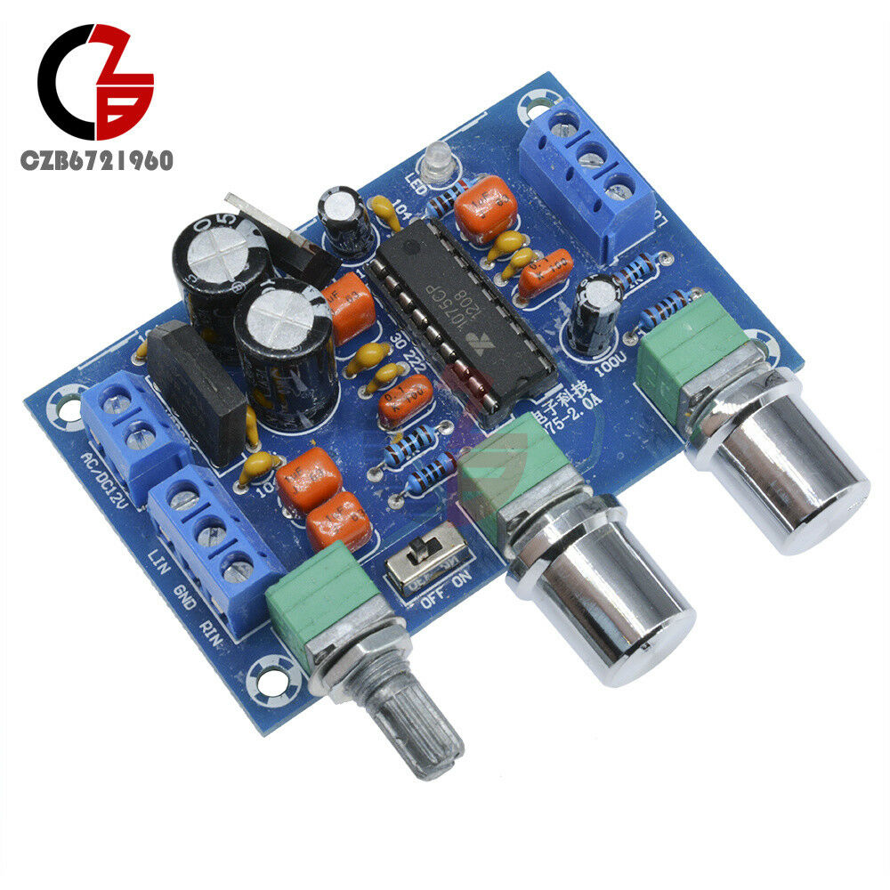 12V Preamplifier XR1075 BBE Sound Surround Effect Amplifier Preamp Board New