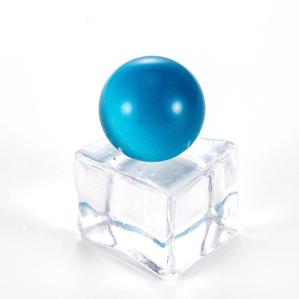 20mm Blue Cat's-eye Opal Natural Quartz Crystal Healing Stone Ball Sphere Hot!