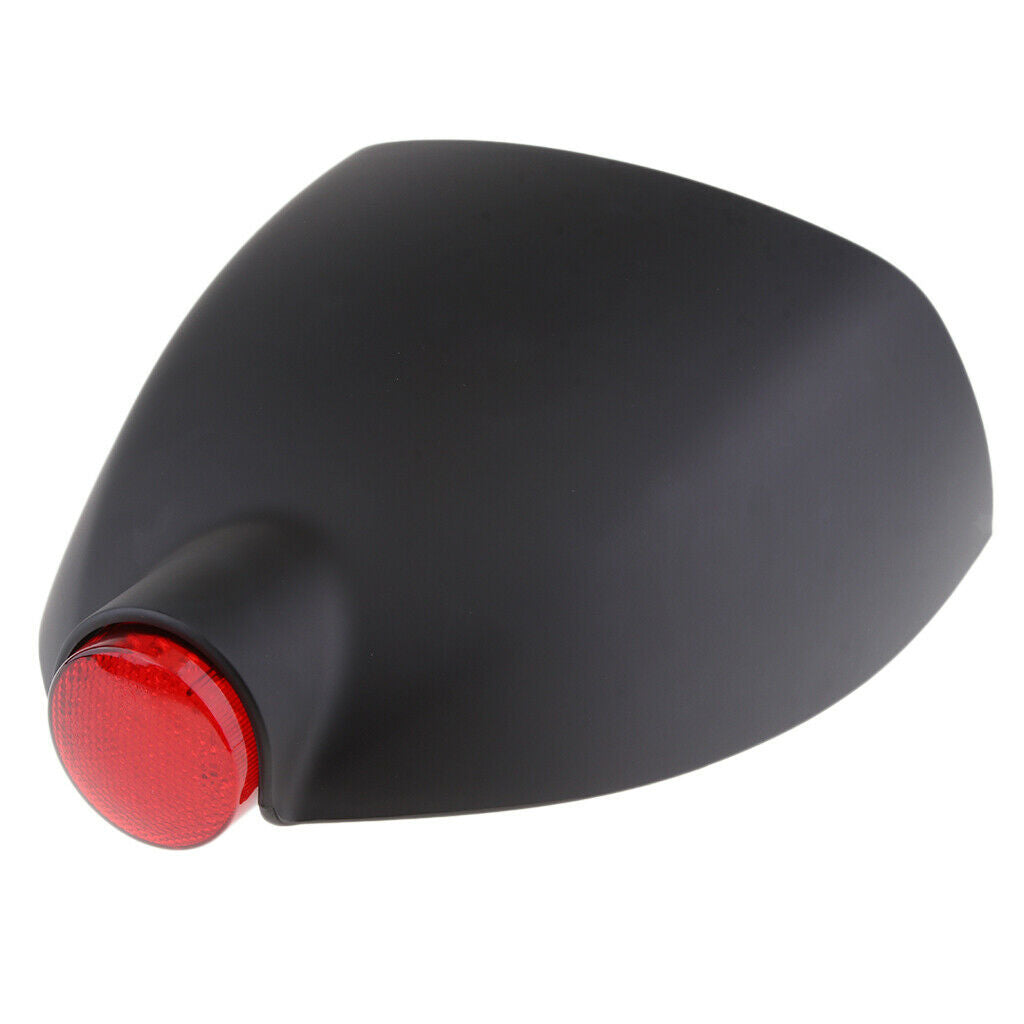Matt Black Rear Seat Cover Cowl Fairing W/ LED