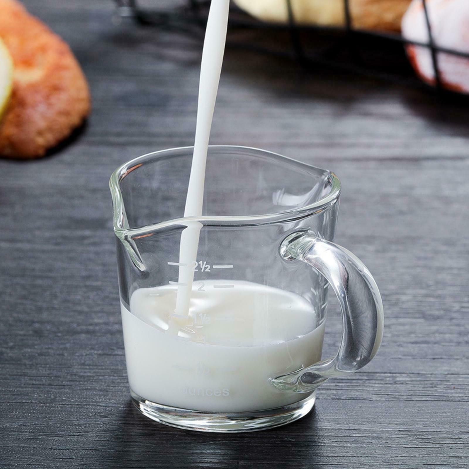 Glass Measuring Cup Jigger Ounce Mug for Tea Wine Drink Shaker Milk Coffee