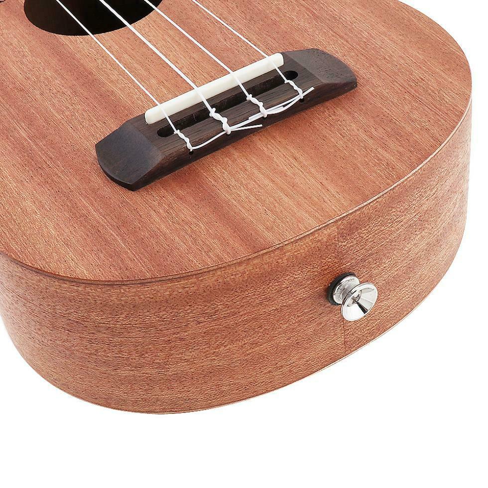 21'' Soprano Ukulele Sapele Wood Four Strings 15 Fret Hawaii Guitar Ukelele